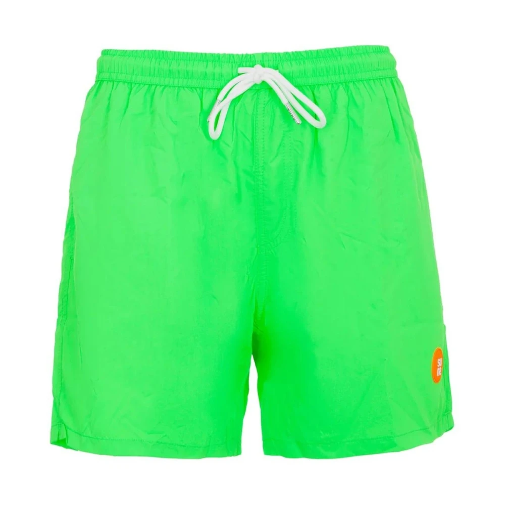 Suns Men's Green Beachwear, M, Quick Dry Swim Shorts