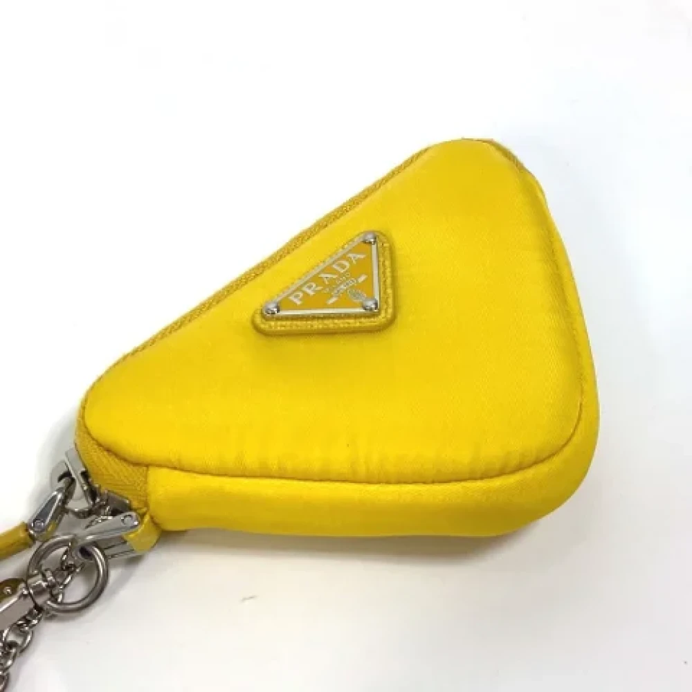 Prada Vintage Pre-owned Nylon prada-bags Yellow Dames