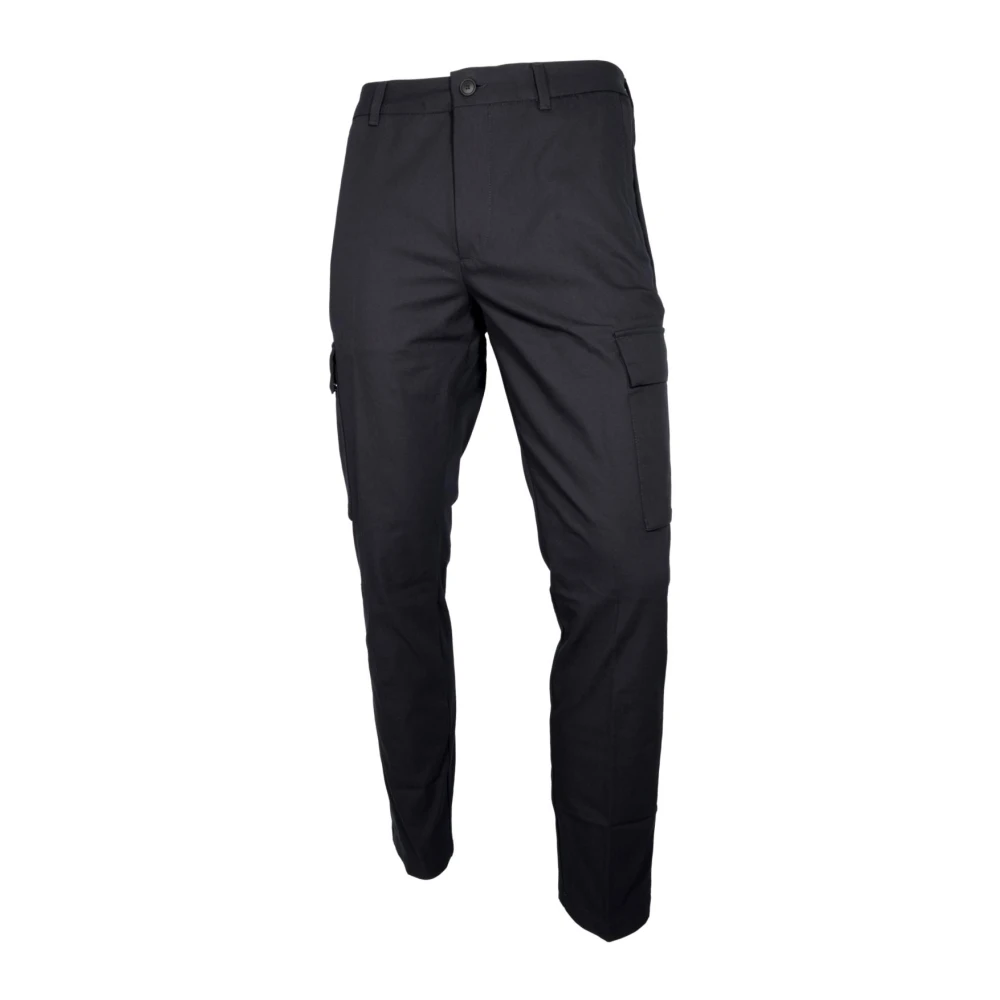 Hugo Men's Black Slim-Fit Trousers, M, Cargo Trousers Slim Fit