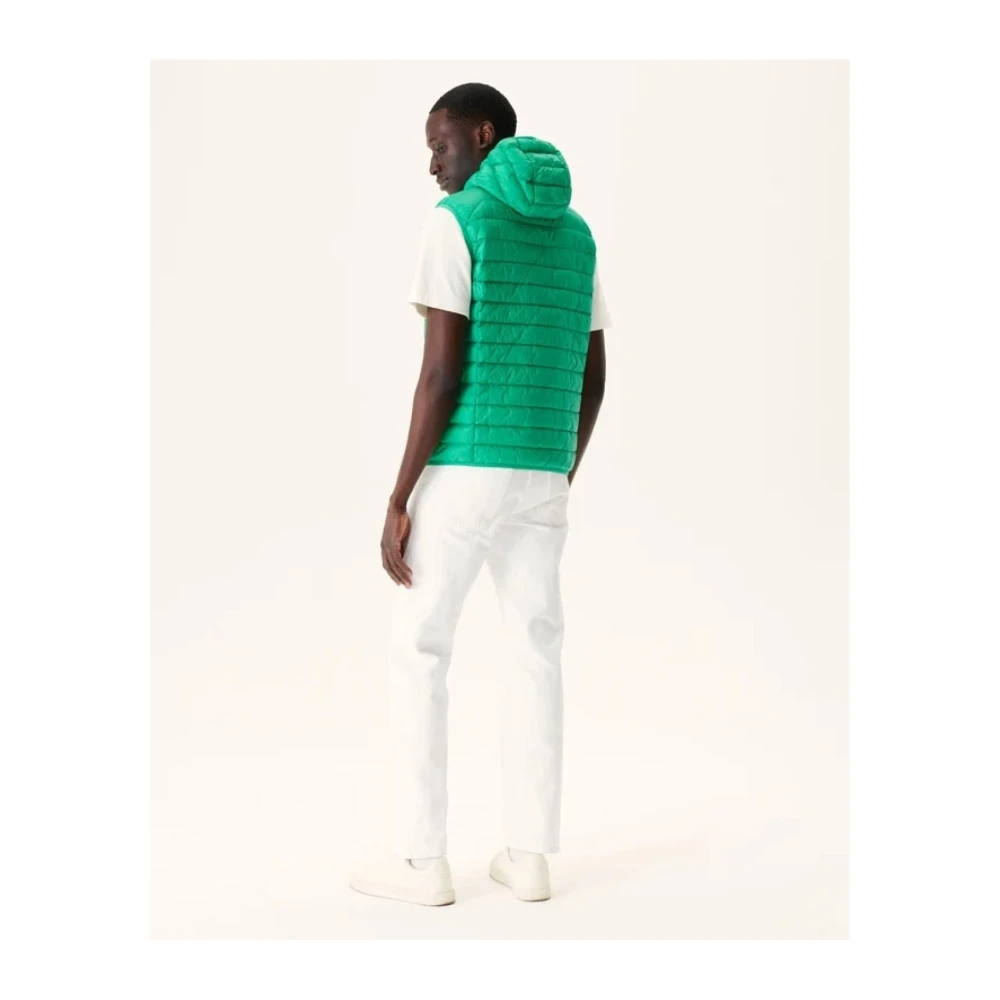 Jott Mouwloos gewatteerd vest met capuchon Groen Green Heren