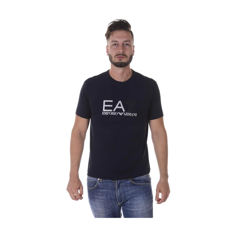 Emporio Armani EA7 Stilig Sweatshirt för Män Blue, Herr