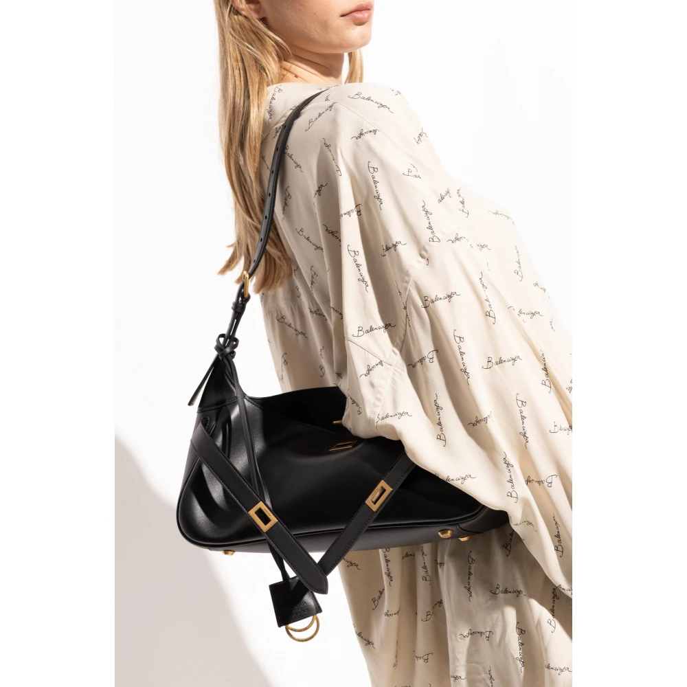 Balenciaga Leren schoudertas Black Dames