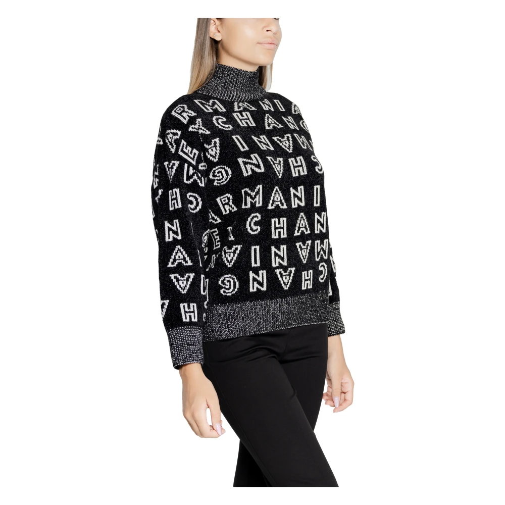 Armani Exchange Herfst Winter Dames Trui Black Dames