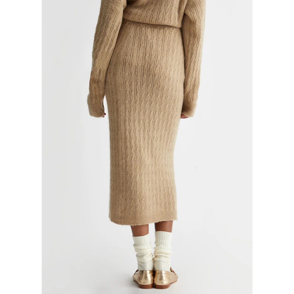Liu Jo Alpaca Blend Rok Beige Dames