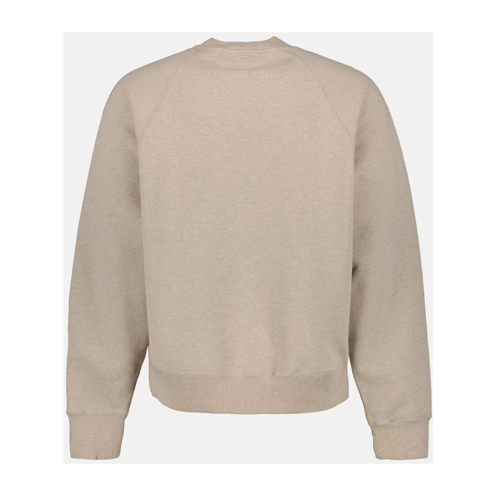 Ami Paris Hart Sweatshirt Unisex en Vrouwen Beige Unisex
