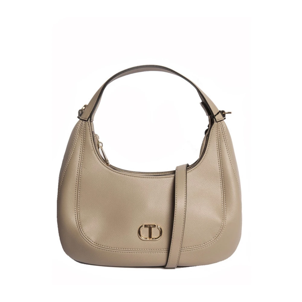 Twinset Women's Beige Hobo Shoulder Bag - Shoulder Bags - One Size - Bags