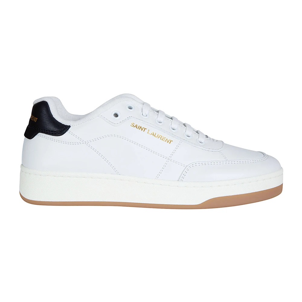 Saint Laurent Low-Top Sneakers met veters Heren Schoenen Wit