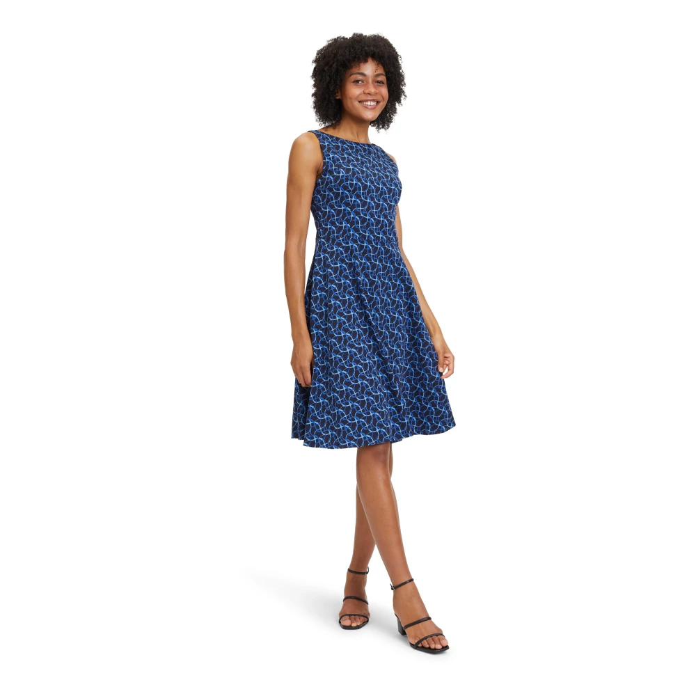 Vera Mont Mouwloze Cocktailjurk Blue Dames