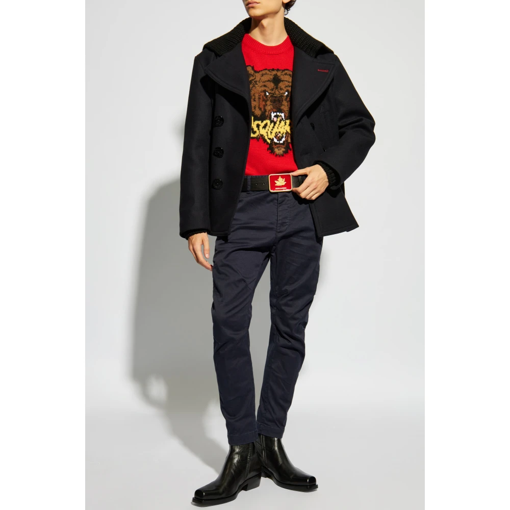 Dsquared2 Katoenen broek Blue Heren