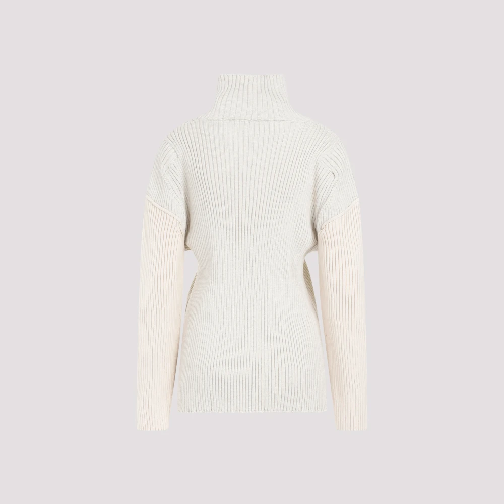 The Row Neutrale Katoenen Dua Top Aw23 Beige Dames