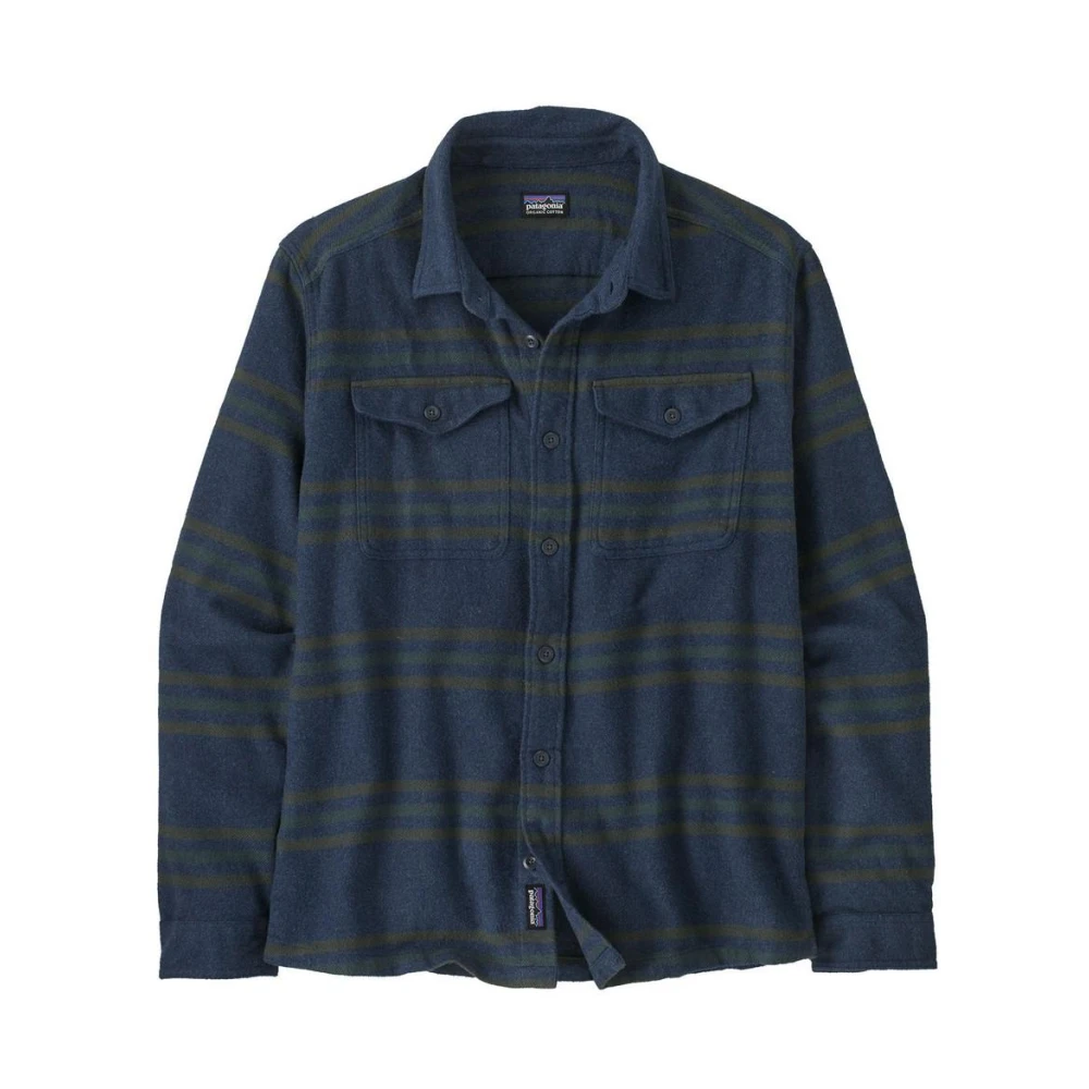 Patagonia Biologisch Flanellen Shirt Lichtgewicht Zomer Blue Heren