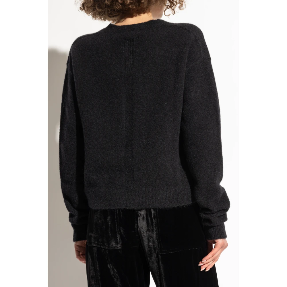 Rick Owens Tommy V-hals Trui Black Dames