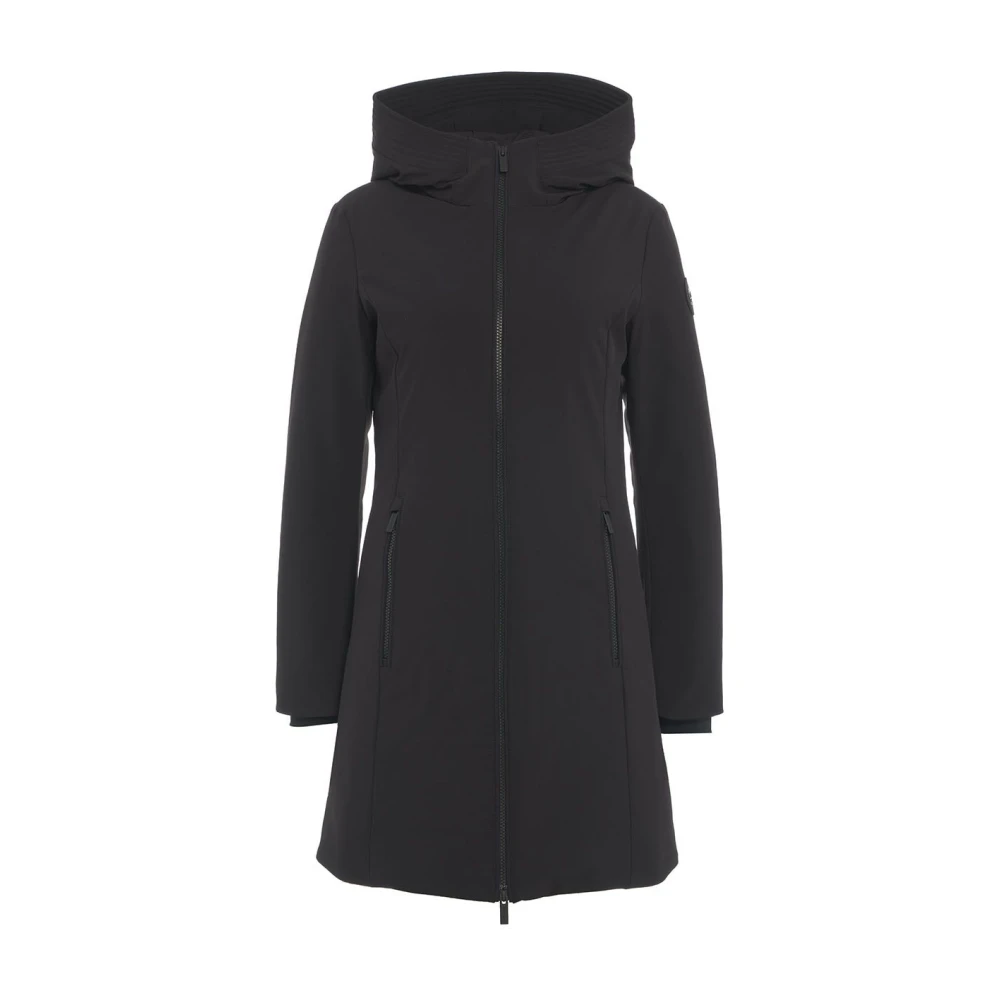 Woolrich Zwarte Parka Aw24 Dameskleding Black Dames