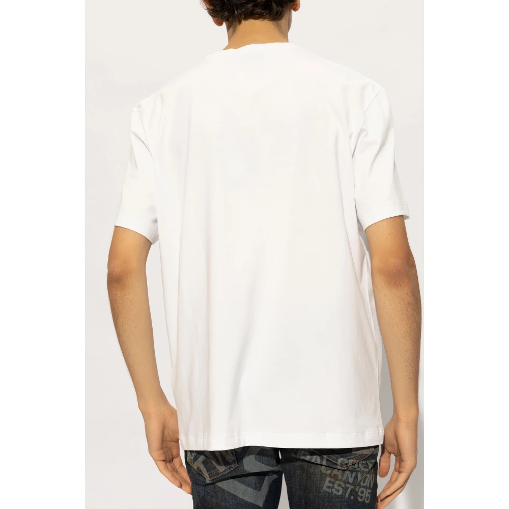 Dsquared2 T-shirt met logo White Heren