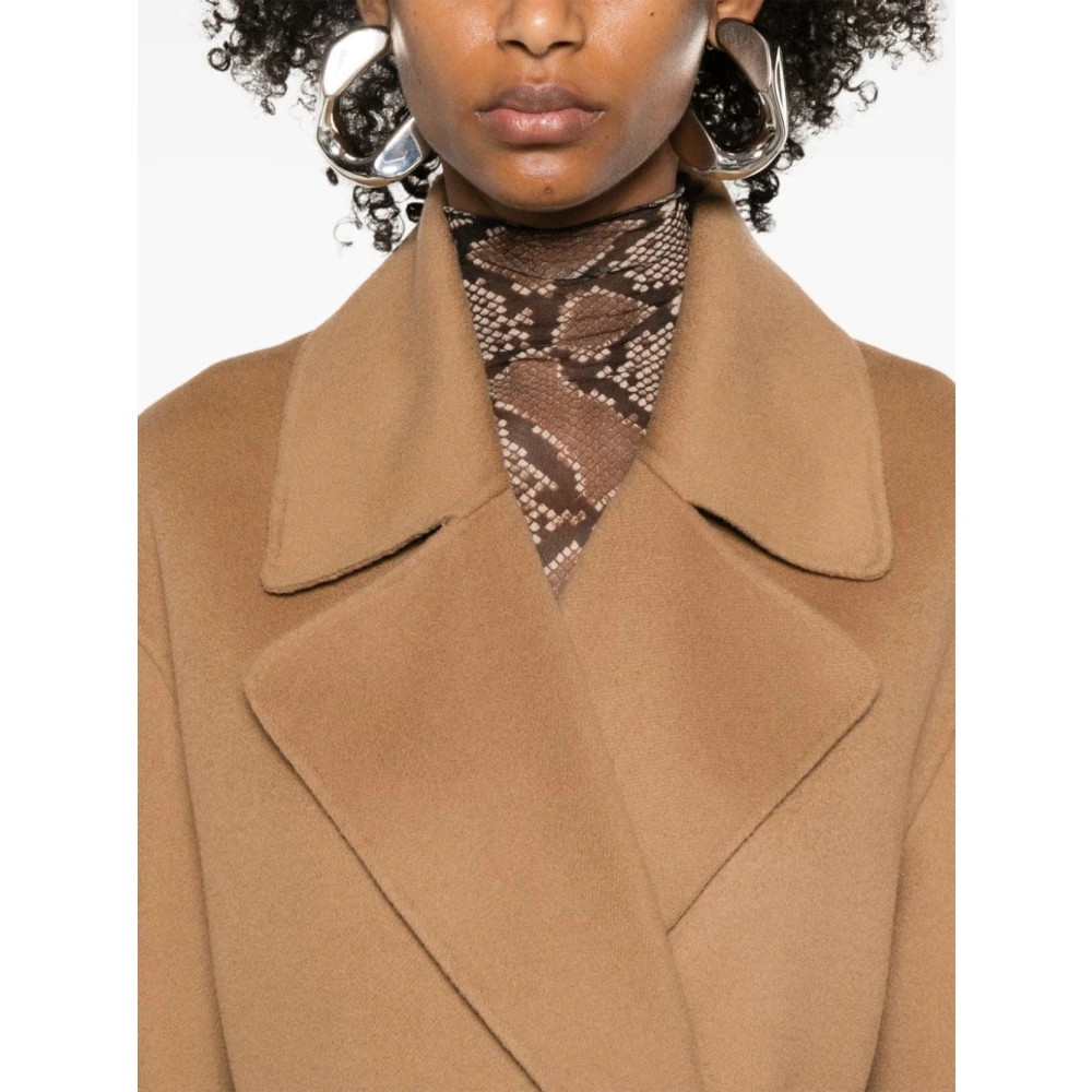 SPORTMAX Stijlvolle Veleno Jassen Collectie Brown Dames