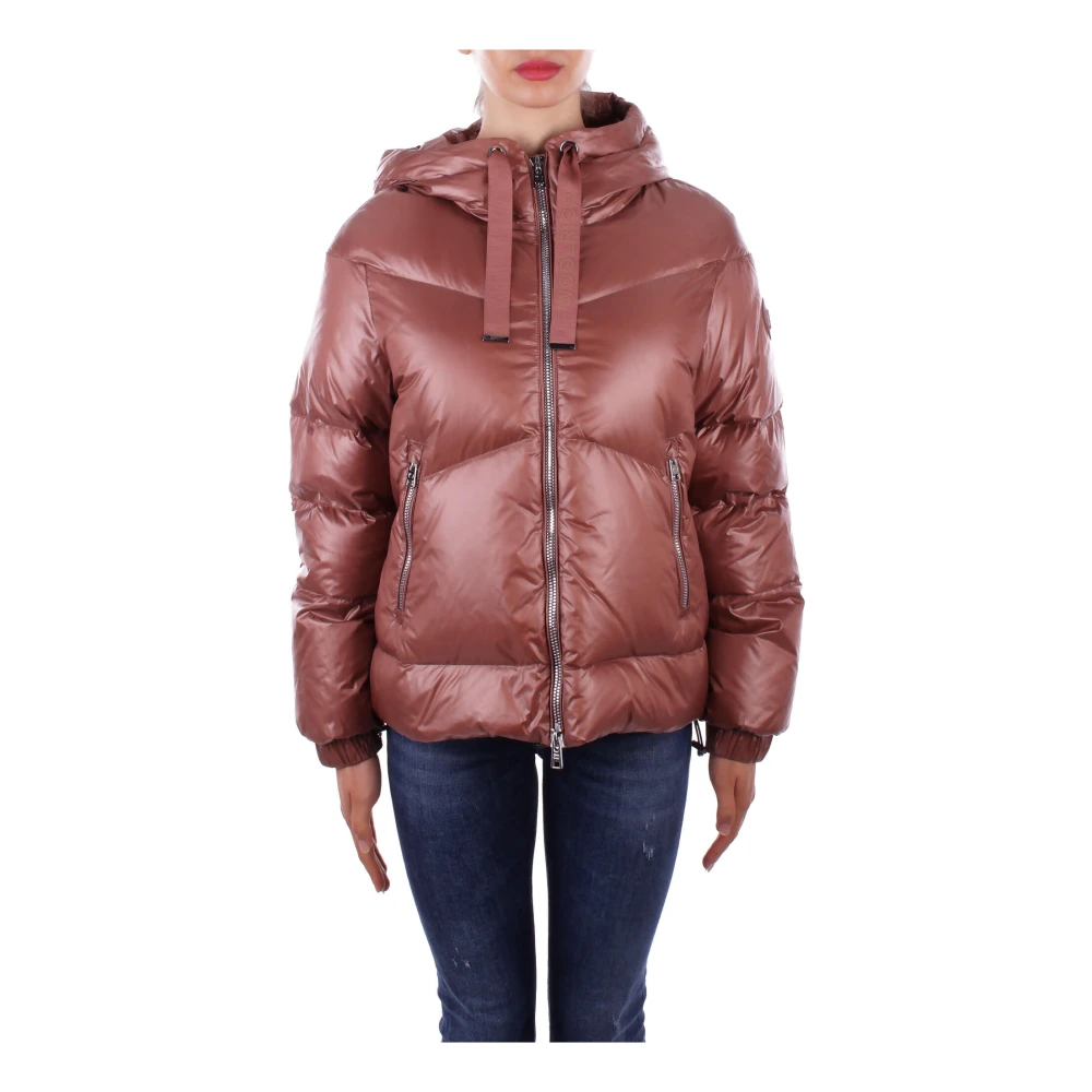 Woolrich Jas met capuchon en zijzakken Brown Dames