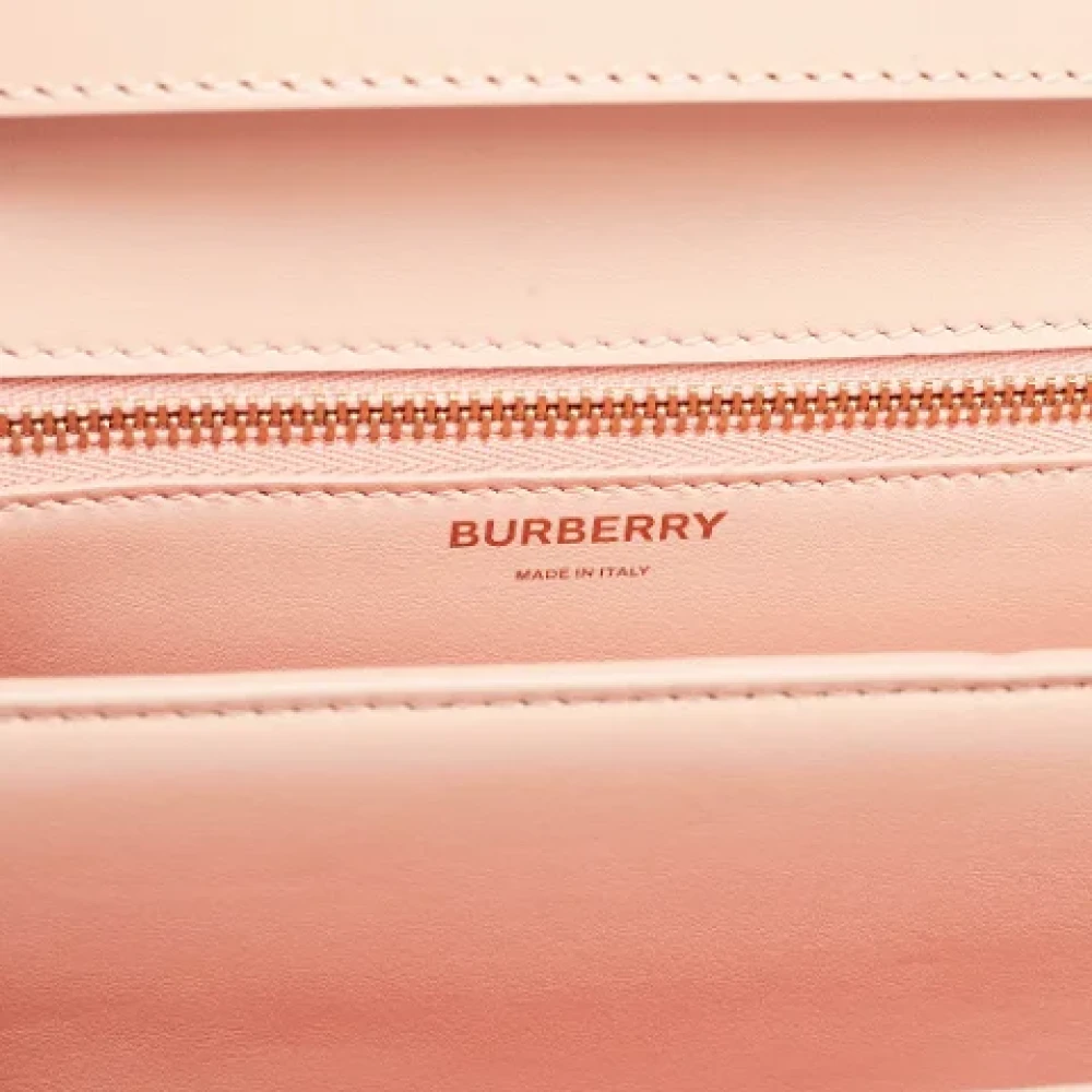Burberry Vintage Pre-owned Leather shoulder-bags Pink Dames