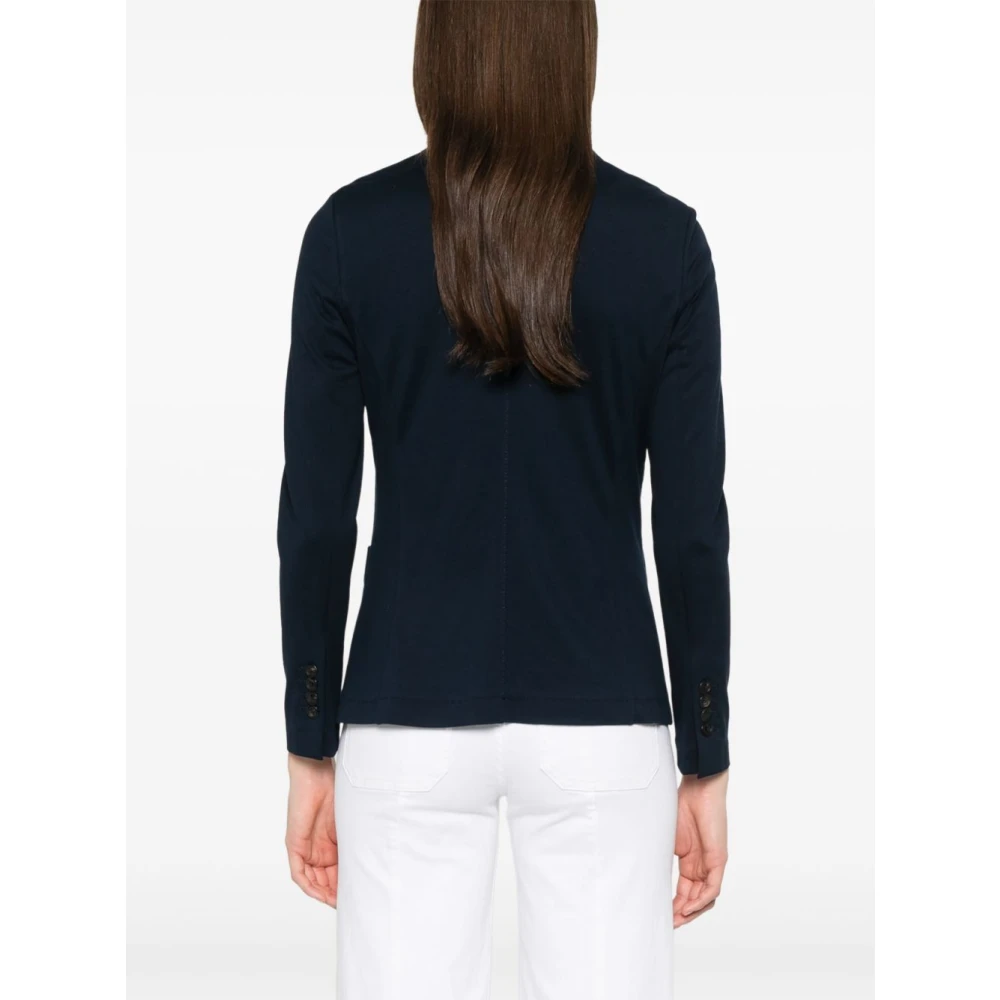 Circolo 1901 Blauwe Jas met Voorknoopsluiting Blue Dames