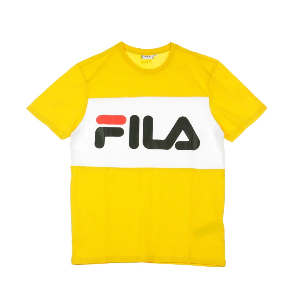 Fila Citrus wit T-shirt voor mannen Yellow Heren