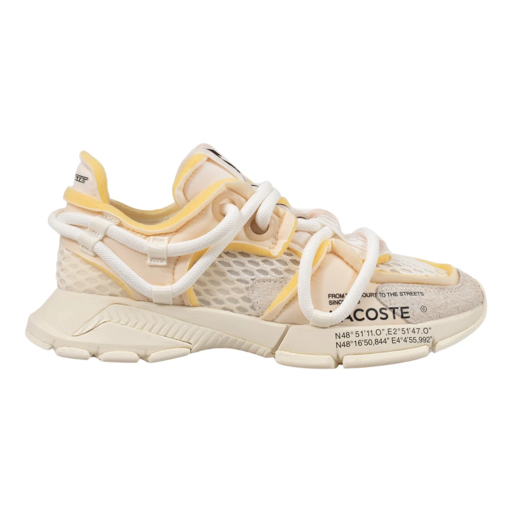 Lacoste Streetwear-geïnspireerde Sneakers Beige Heren