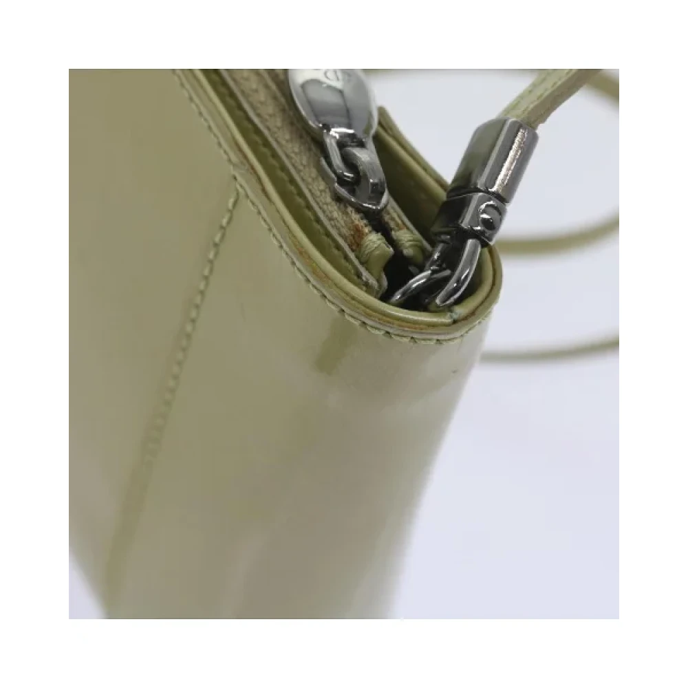 Dior Vintage Pre-owned Leather dior-bags Beige Dames