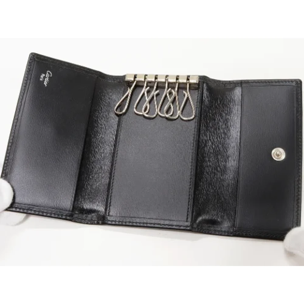 Cartier Vintage Pre-owned Leather key-holders Black Dames