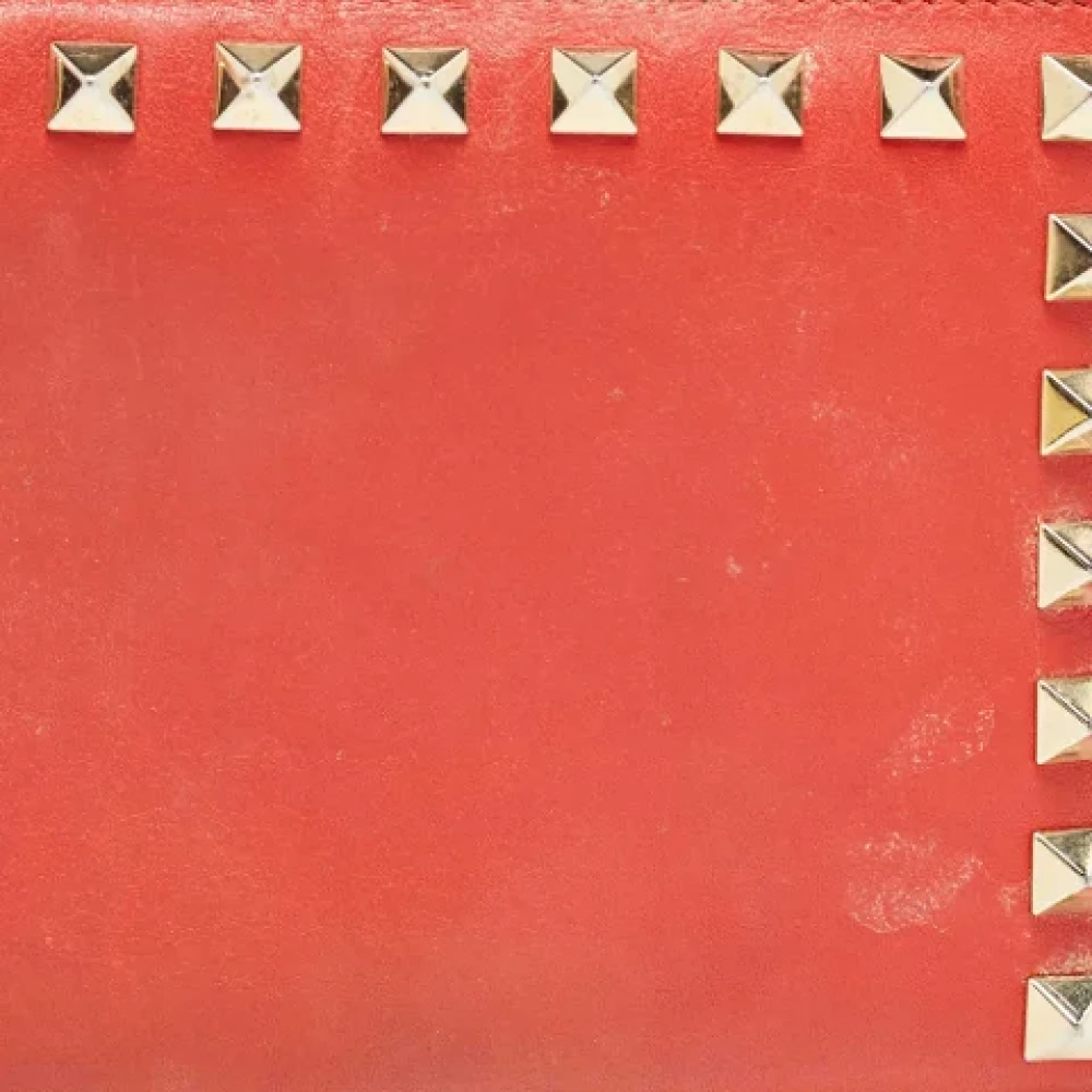 Valentino Vintage Pre-owned Leather wallets Red Dames