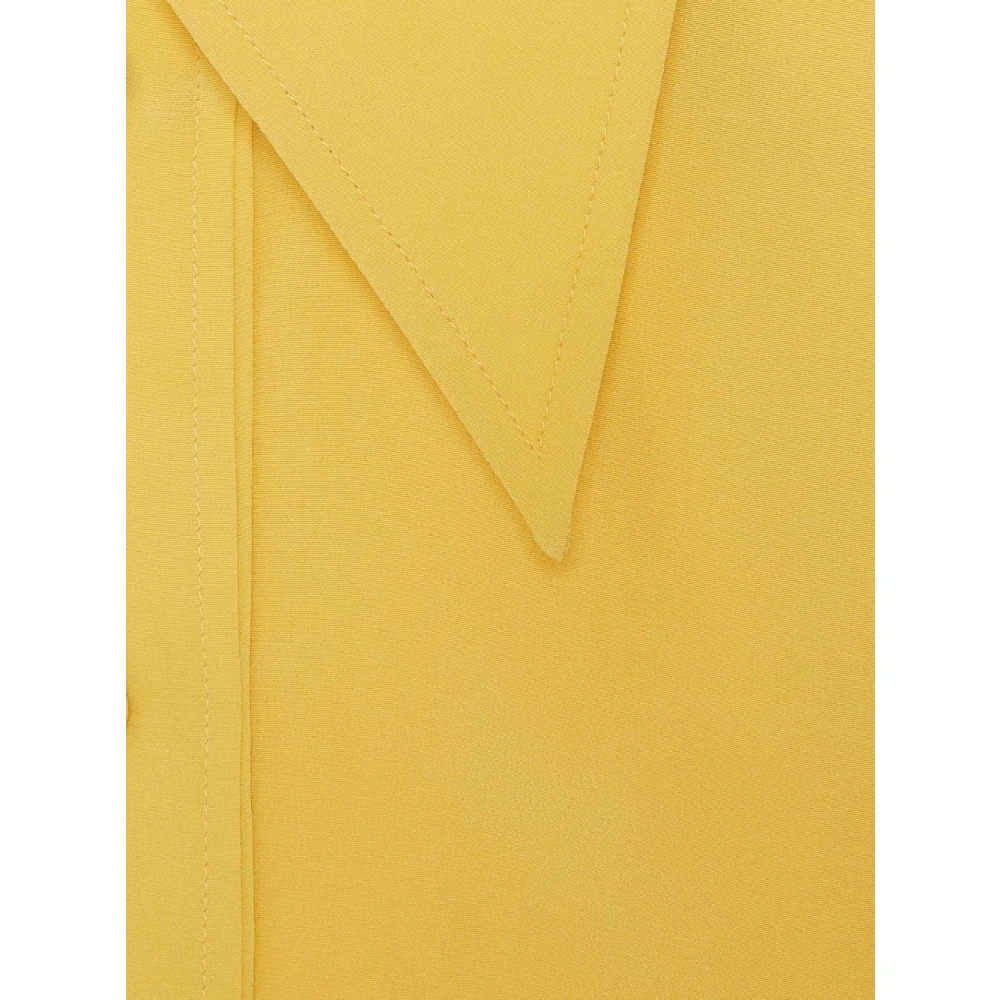 Gucci Zijden Blouse Yellow Dames
