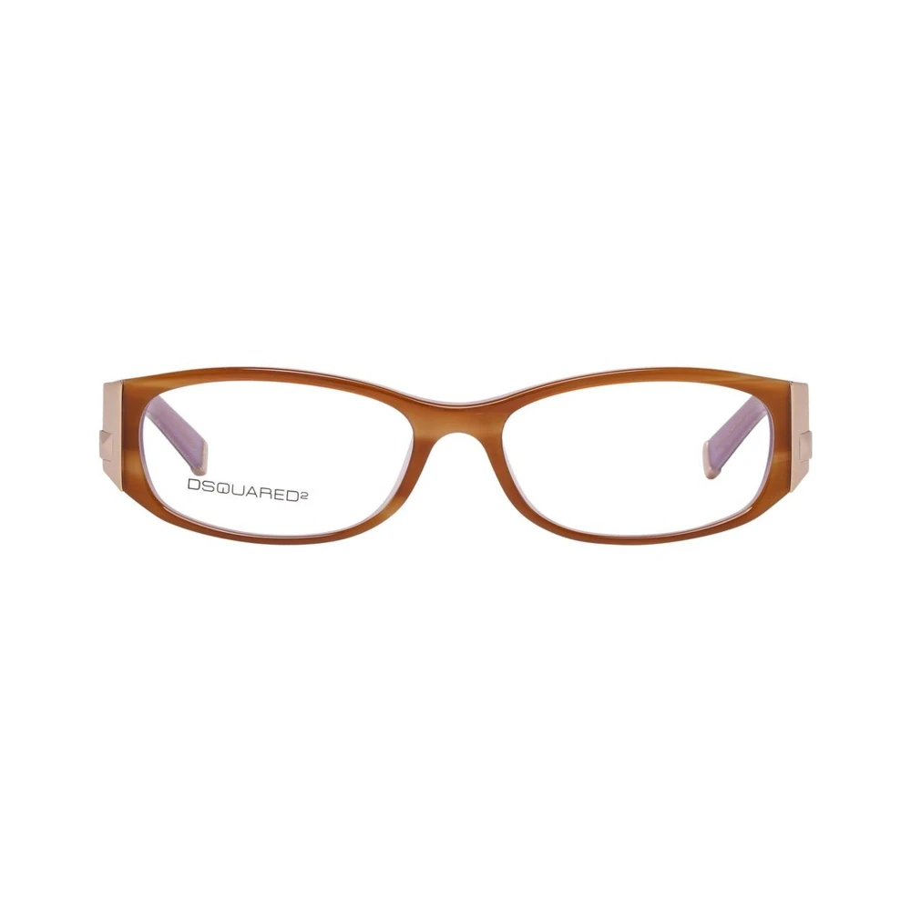 Dsquared2 Bruine plastic montuurbril met wijzerplaat Brown Dames