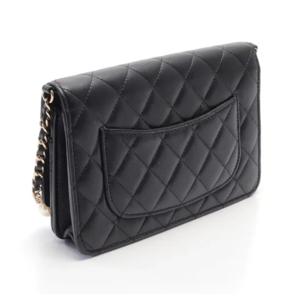 Chanel Vintage Pre-owned Leather chanel-bags Black Dames