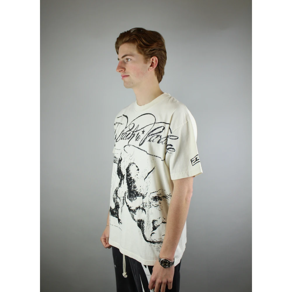 Hellstar Pad Naar Paradijs Grafische T-shirt White Heren