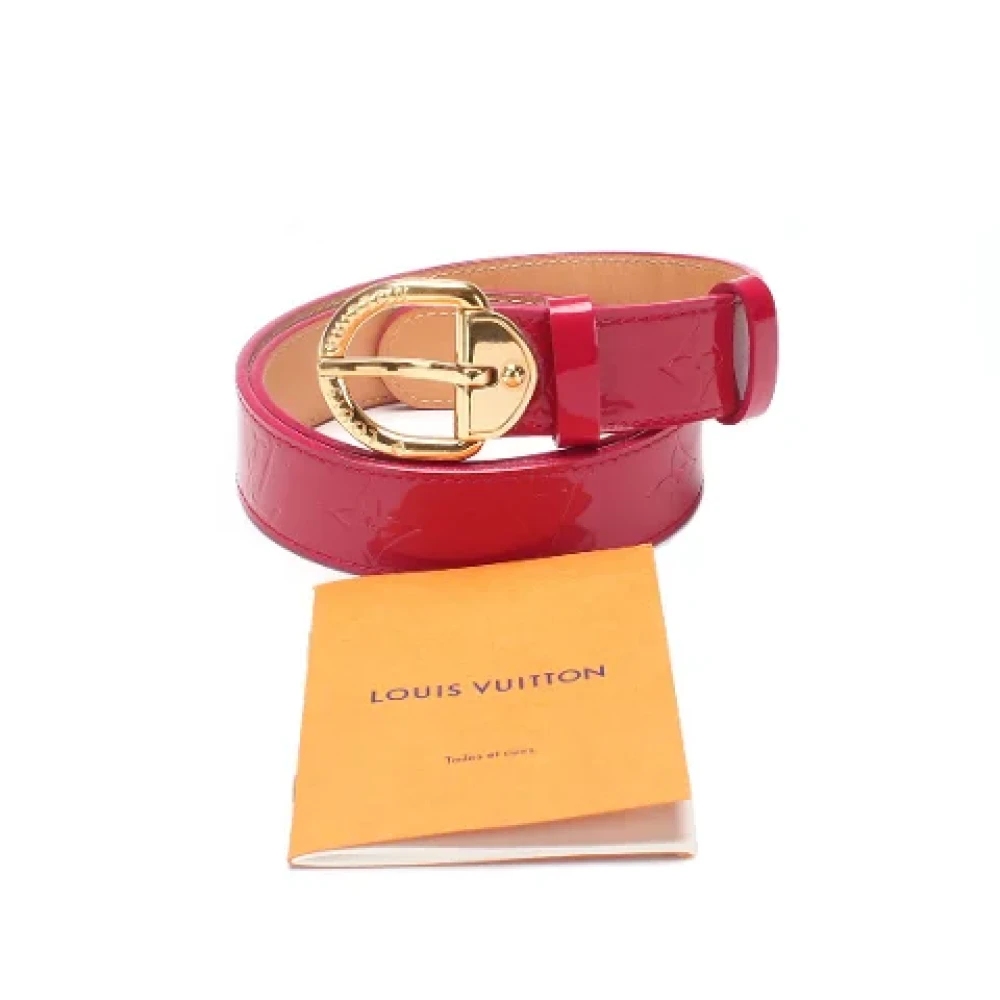 Louis Vuitton Vintage Pre-owned Leather belts Pink Dames