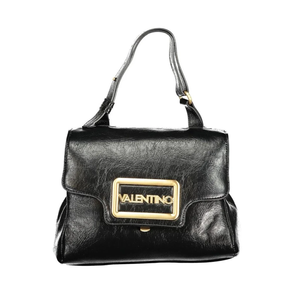 Mario Valentino Nero Poliuretano Women Bag With Adjustable Handle - Image 2