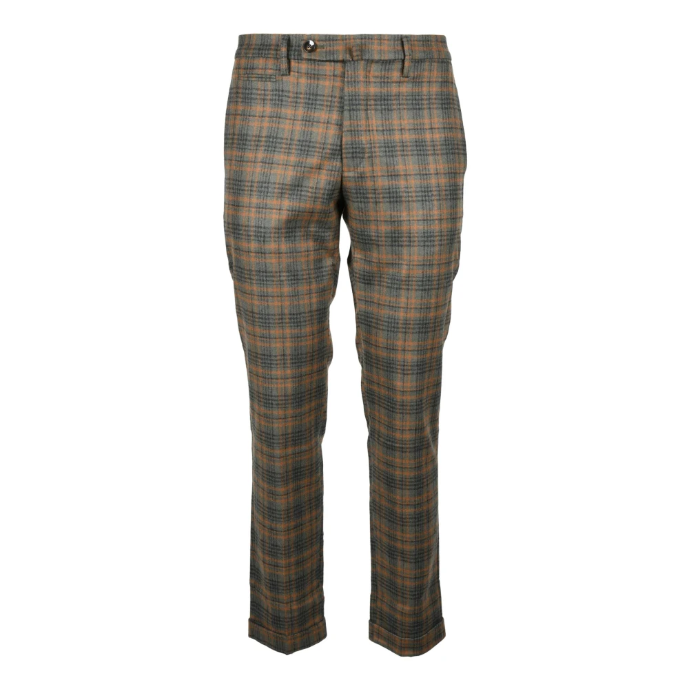 Michael Coal Stijlvolle broek van wolmix Multicolor Heren