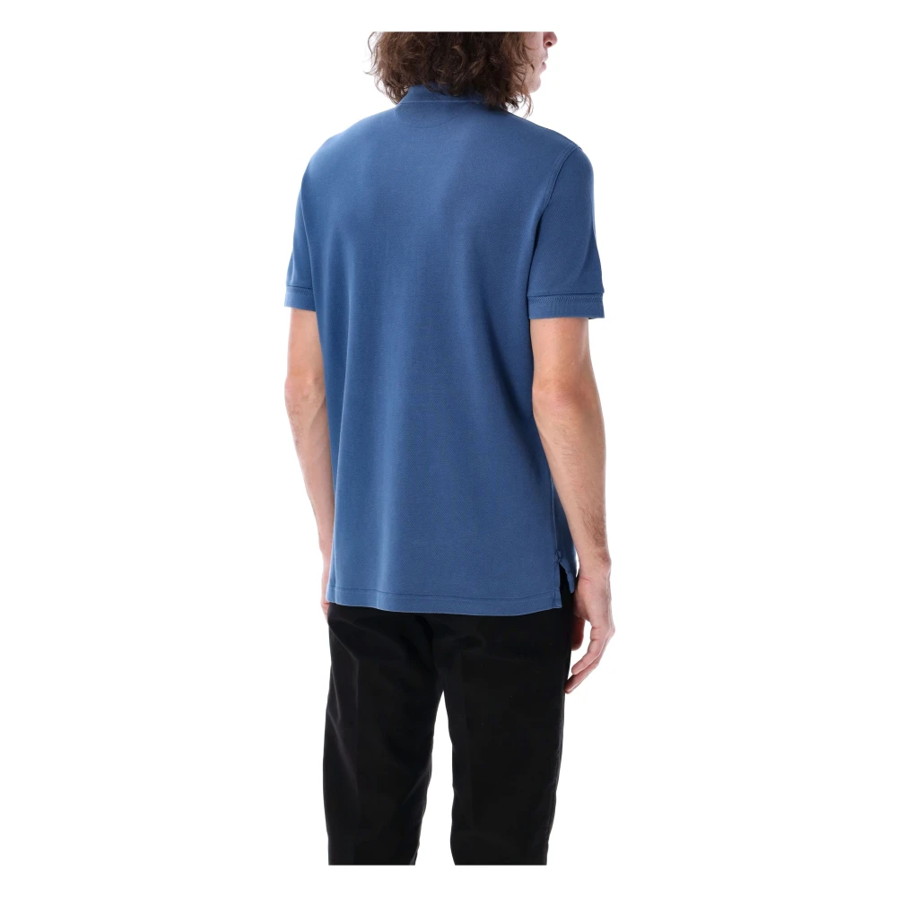 Tom Ford Piqué Polo Shirt Blue Heren