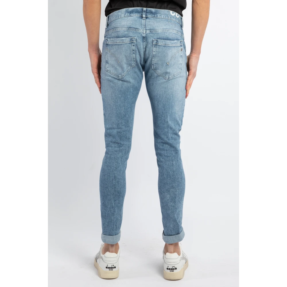 Dondup Blauwe Skinny Fit Jeans Blue Heren