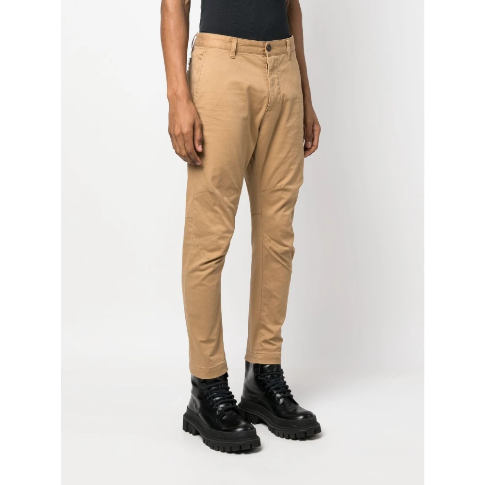 Dsquared2 Beige Slim Fit Broek Beige Heren