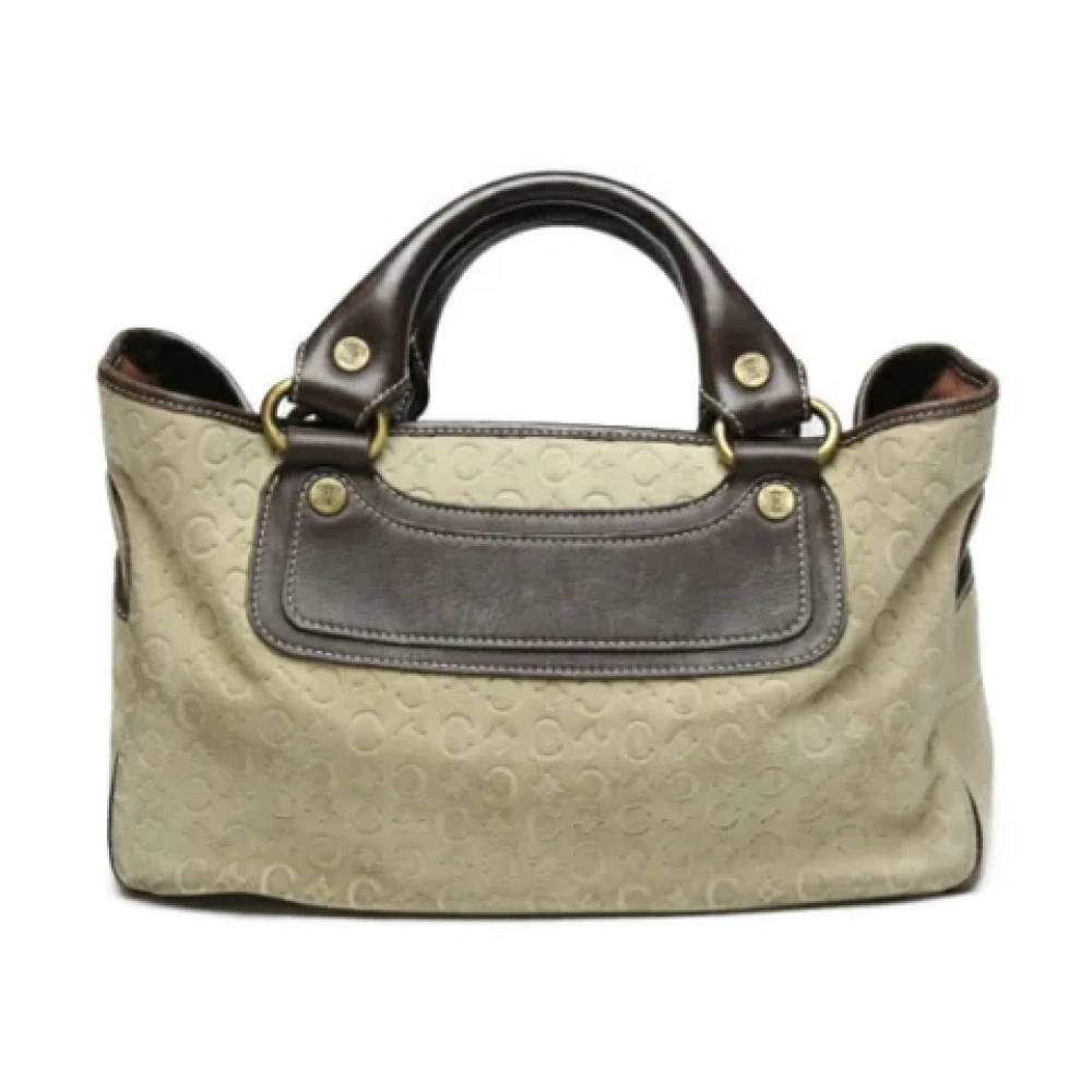 Celine Vintage Pre-owned Fabric celine-bags Beige Dames