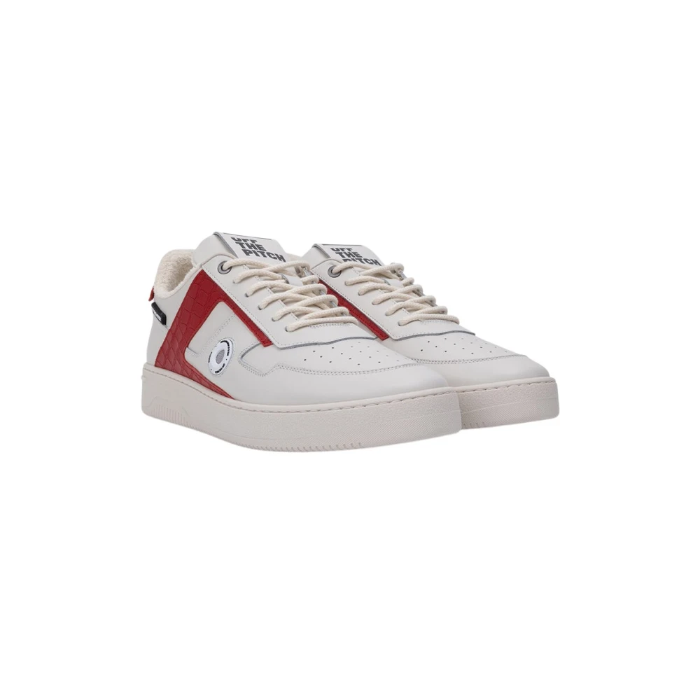 Off The Pitch Sky Force Sneakers Wit Rood White Heren