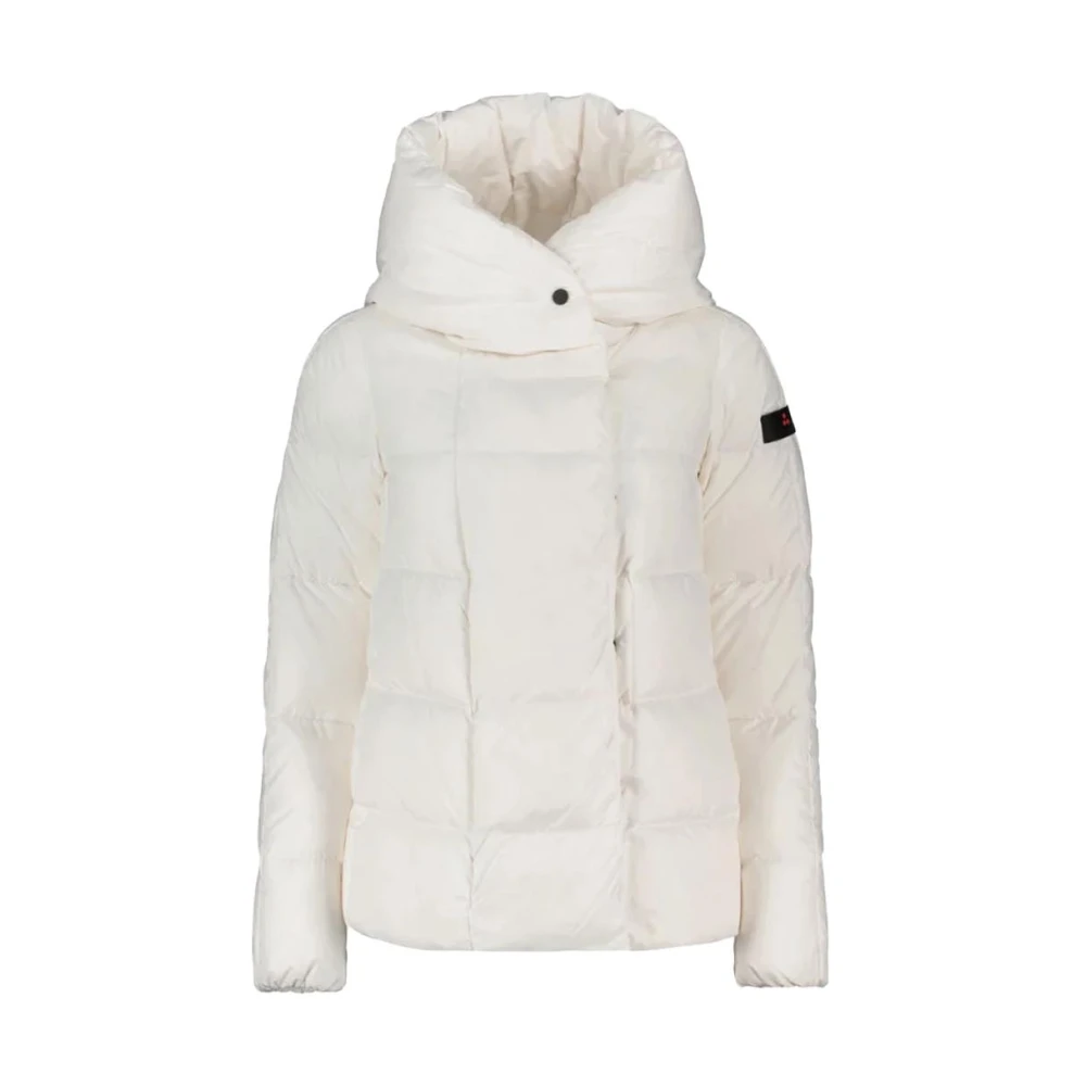 Peuterey Gewatteerde Hooded Parka Polyester Jas White Dames