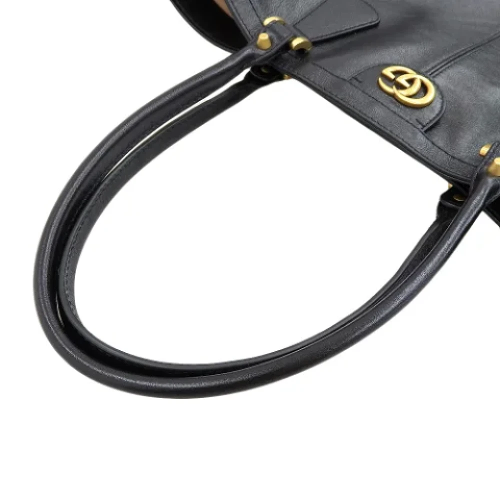 Gucci Vintage Pre-owned Leather totes Black Dames