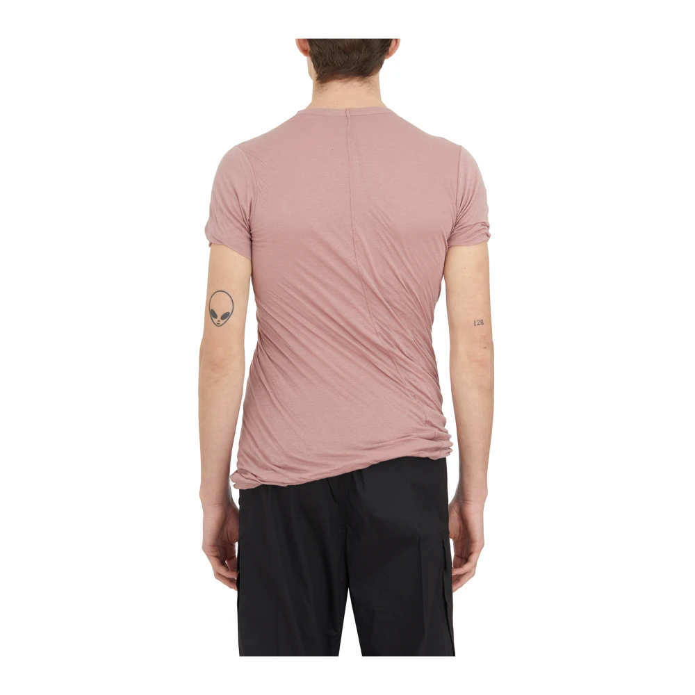 Rick Owens Dubbel T-Shirt van Katoen Pink Heren