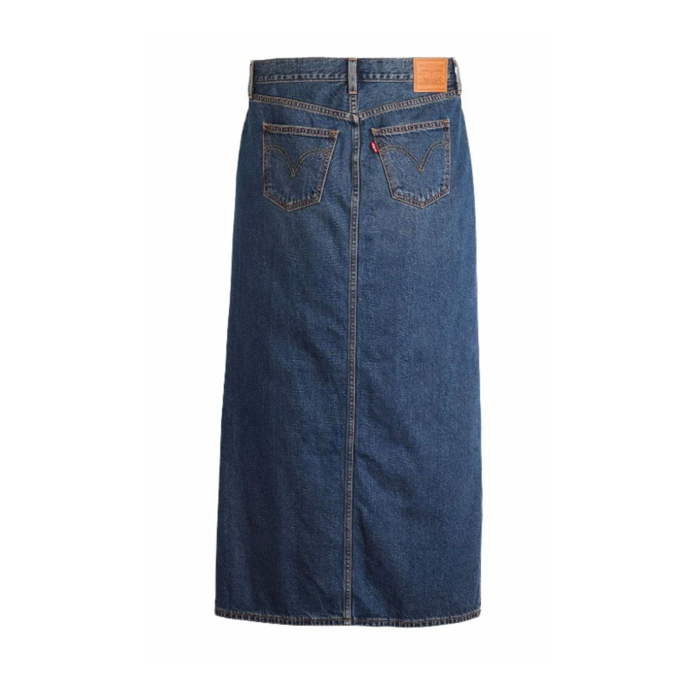 Levi's Enkellange Kolom Rok Golf voor Vrouwen Blue Dames