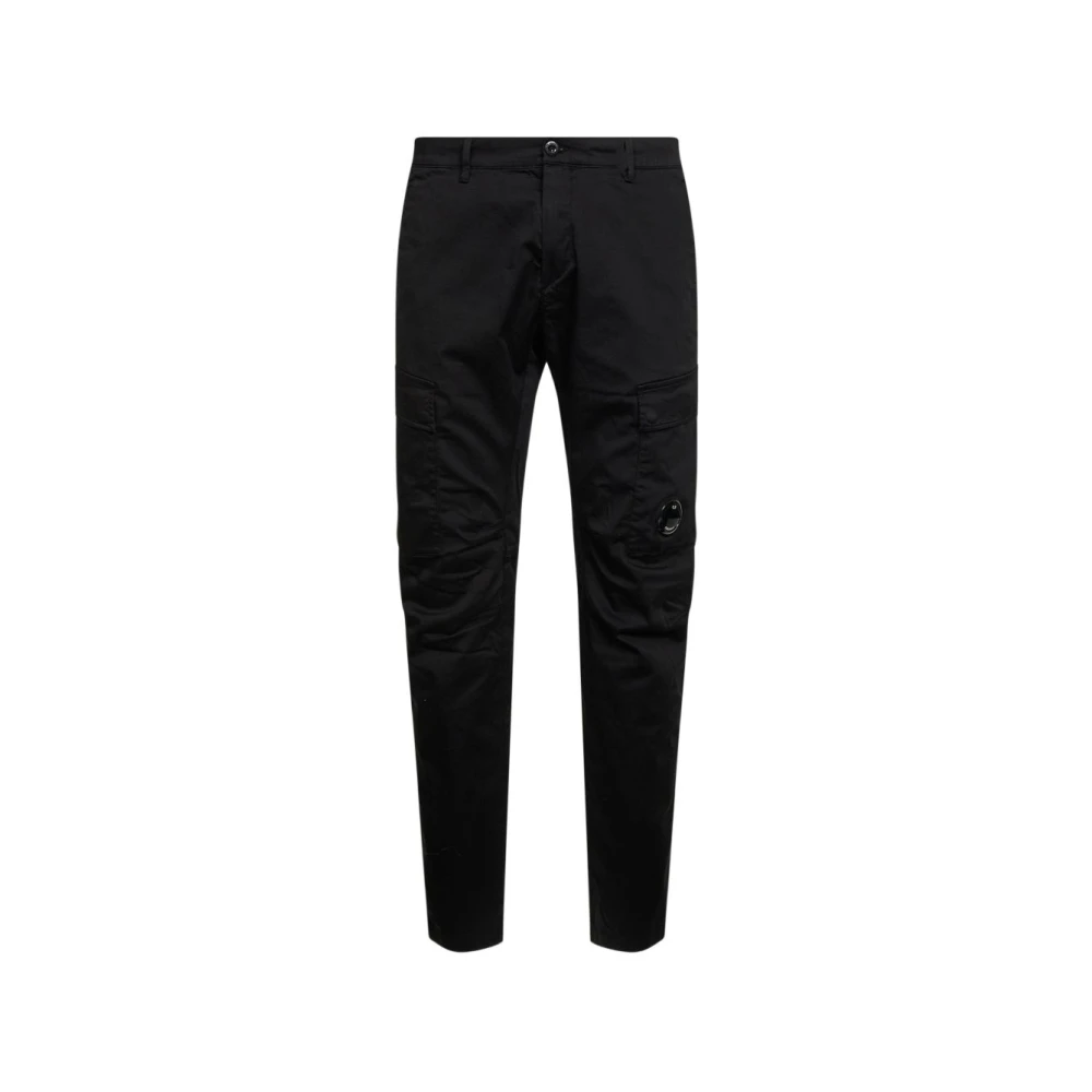 C.p. Company Men's Black Slim-Fit Cargo Trousers - Slim-Fit Trousers - S - Trousers