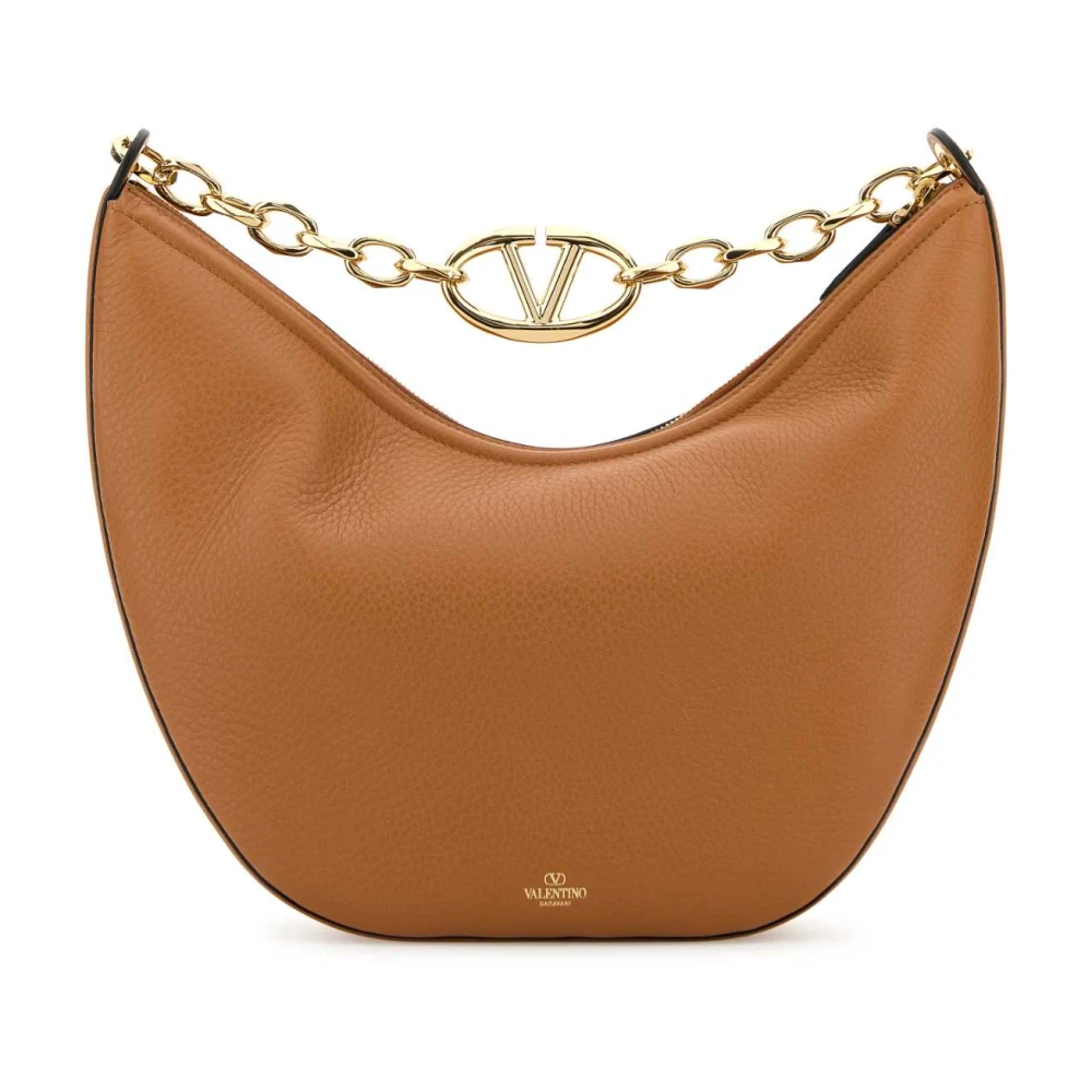 Valentino Garavani Women's Beige Shoulder Bags, One Size, Medium Hobo Vlogo Moon Handbag