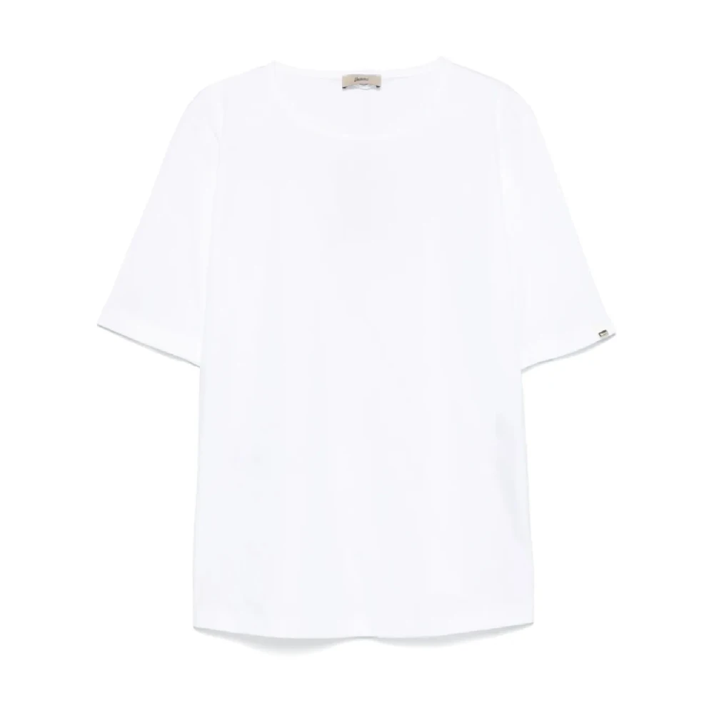 Herno Donna Bianco - T-Shirt In Cotone - Tops - L