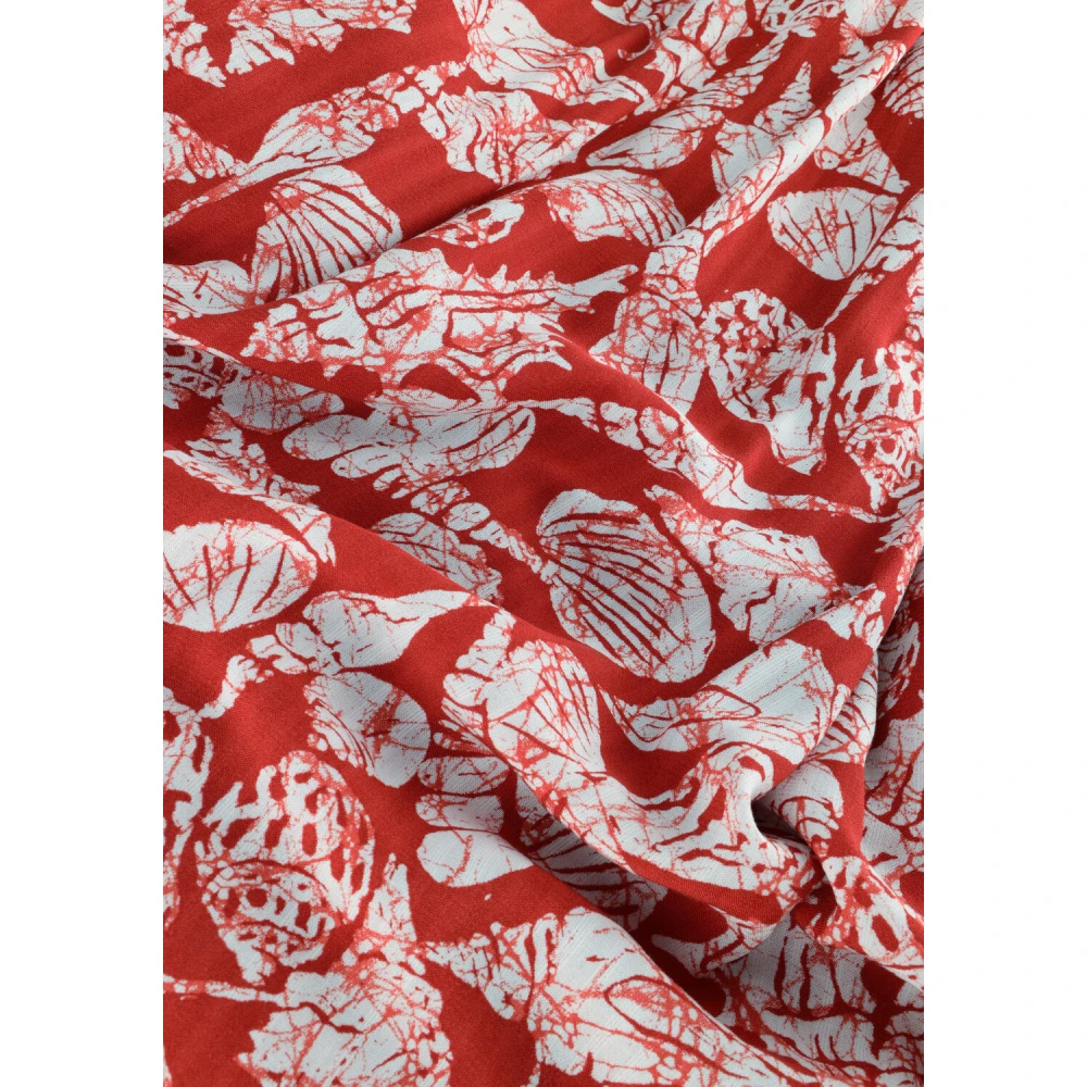 Scotch & Soda Rust Midi Wikkeljurk Met Knoop Red Dames