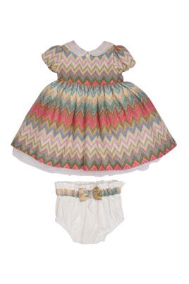 robe-zigzag-multicolore-avec-application-de-bijou