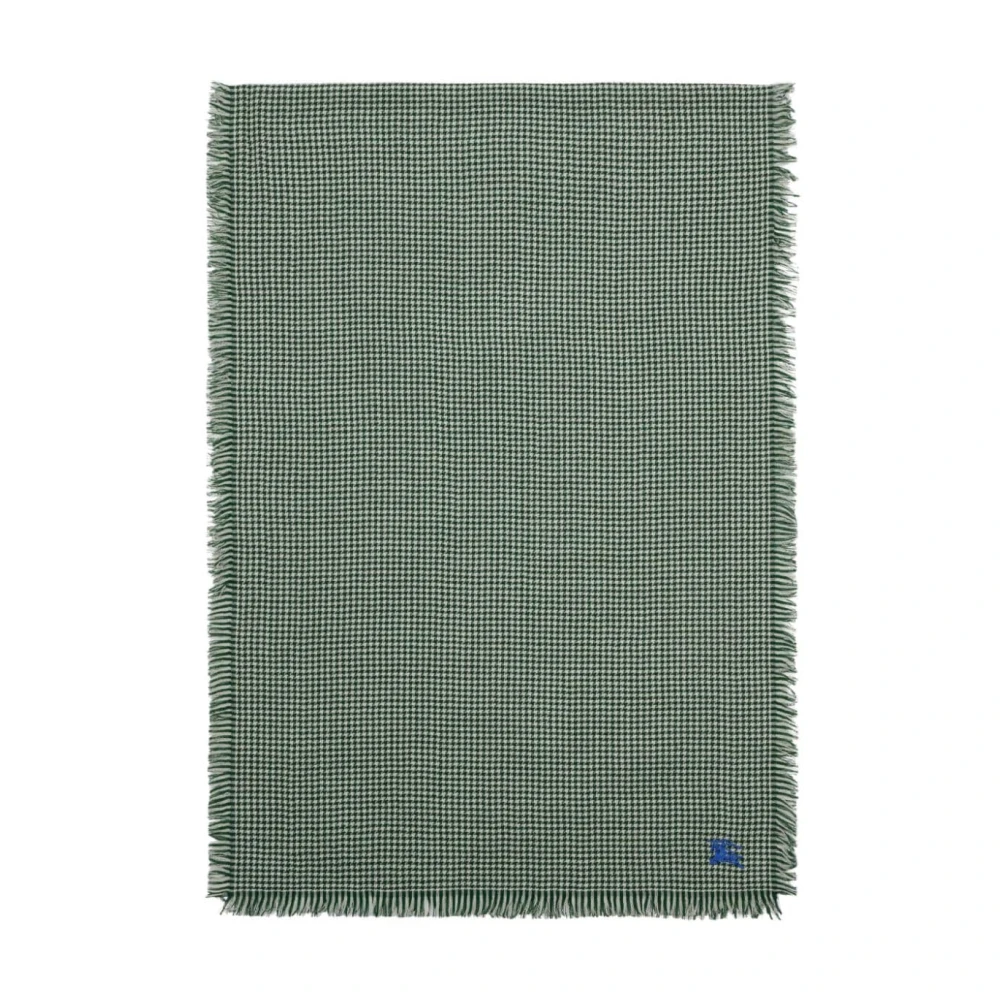 Burberry Groene Houndstooth Sjaal Green Heren