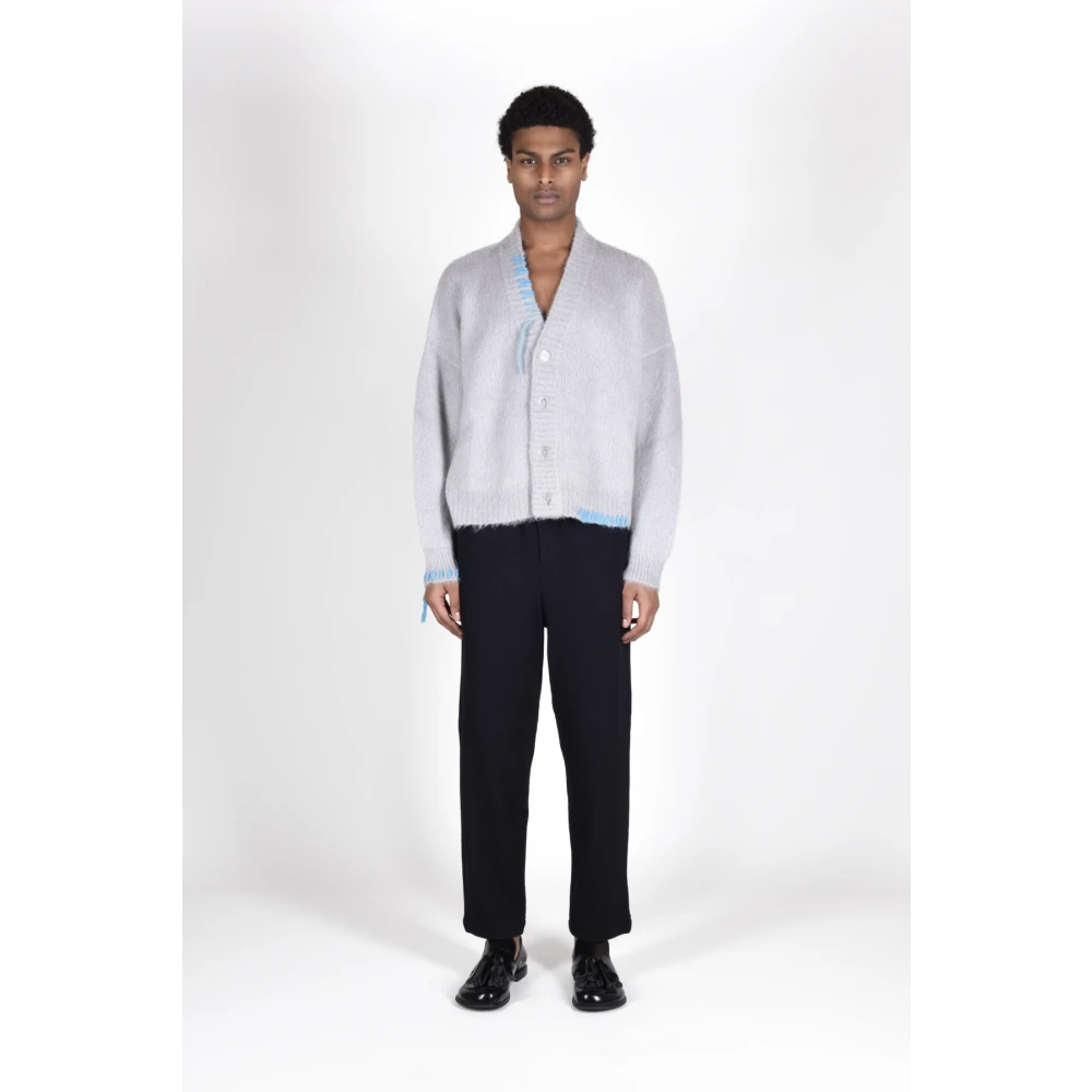 Barena Venezia Elegant Wool Blend Trousers Blue Heren